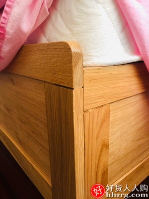 林氏木业简约实木床，北欧现代家具单人床双人床插图