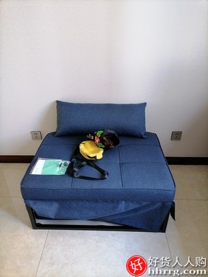 林氏木业现代简约折叠沙发床，两用单人多功能沙发插图3
