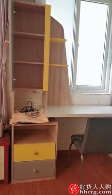 林氏木业北欧书桌写字桌，卧室转角书房双人办公电脑桌插图1