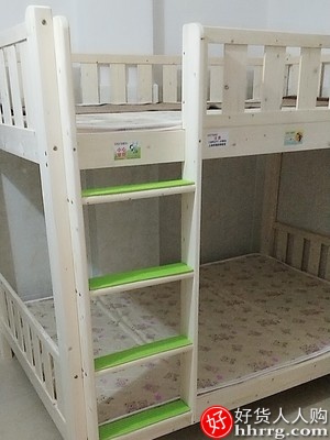 全实木上下铺木床双层床，上下儿童床子母床高低床两层床插图