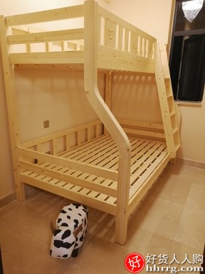 林氏木业儿童床，全实木床上下床高低床双层床插图4