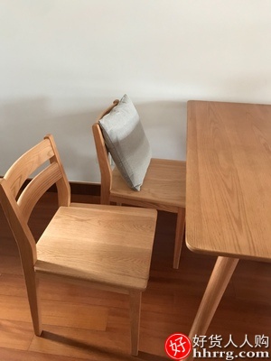 源氏木语纯实木餐桌，北欧简约饭桌橡木桌椅组合插图4