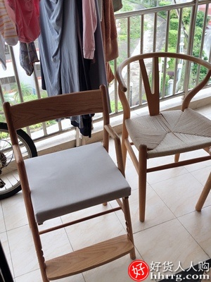 源氏木语实木学习椅，橡木儿童升降椅可调节椅学生椅