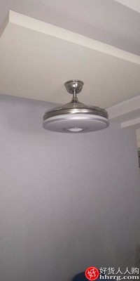 隐形风扇灯吊扇，家用吸顶蓝牙音响带电扇吊灯一体变频插图2