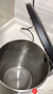 苏泊尔电热水壶，不锈钢自动断电保温开水茶壶