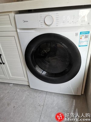 美的10公斤KG洗衣机MD100V11D，全自动变频滚筒洗烘干一体机插图