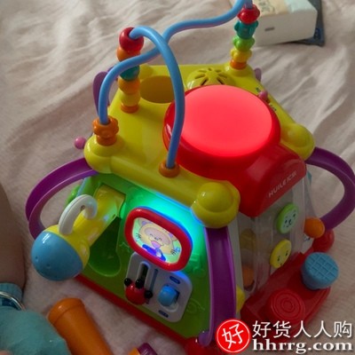 汇乐玩具快乐小天地宝宝玩具桌，多功能六面体益智儿童游戏桌插图3