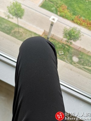 九分夏季黑色西裤，高腰显瘦薄款直筒烟管裤插图1
