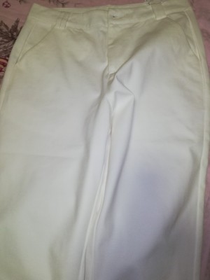 白色西装裤九分裤，职业直筒修身高腰显瘦哈伦休闲女裤插图