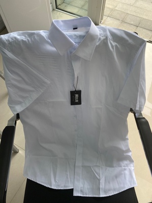 男士长袖白衬衫，半袖休闲短袖衬衣插图4