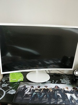 三星32英寸C32F391FWC曲面显示器，电脑台式PS4外接显示屏