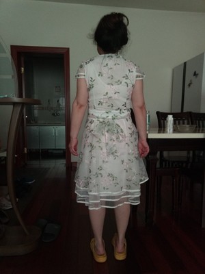 夏天蕾丝连衣裙，小矮个子短款裙插图2
