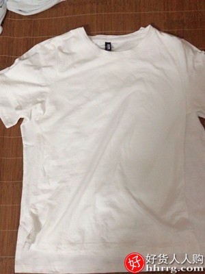 竹节棉女士短袖t恤，宽松纯棉半袖白色t桖插图2