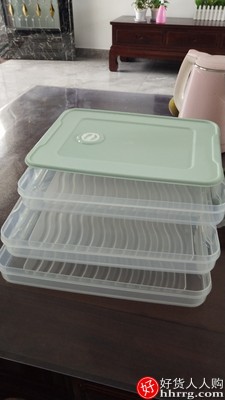 家用速冻水饺盒混沌盒，冰箱鸡蛋保鲜收纳盒插图2