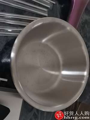 dumik德国304不锈钢盆，加厚沥水篮漏洗菜盆和面盆打蛋盆插图3