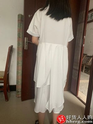 少女长袖连衣裙，韩版夏天森系长裙子插图4