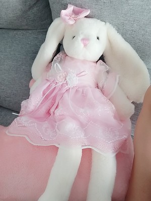 女孩兔子毛绒玩具，玩偶公仔小兔子布娃娃插图