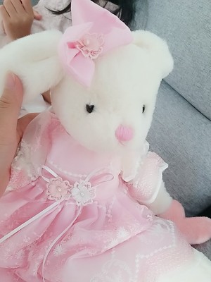 女孩兔子毛绒玩具，玩偶公仔小兔子布娃娃插图1