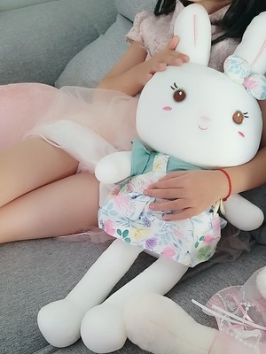 女孩兔子毛绒玩具，玩偶公仔小兔子布娃娃插图2