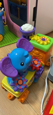 伟易达动物小火车，齿轮拼装积木儿童益智玩具插图2