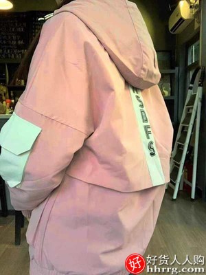 工装短外套女，韩版宽松夹克棒球服插图5