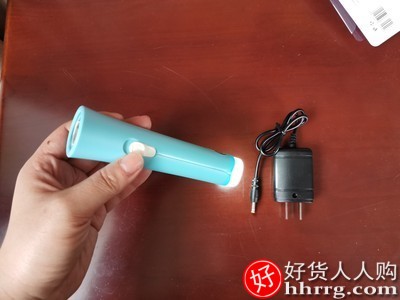 雅格儿童手电筒，强光可充电卡通耐用led插图5