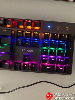 Rapoo/雷柏V500机械键盘，青轴红轴茶轴黑轴87键104有线键盘