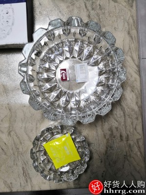 加厚水晶玻璃烟灰缸，欧式大号家用办公室烟缸插图6
