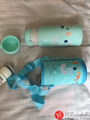 爱因美儿童保温杯，带吸管两用水杯大容量饮水壶插图3