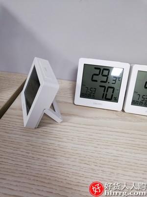 得力壁挂式电子温度计，室内电子数显精准温度表插图5