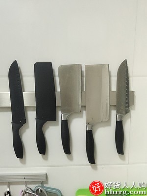 希朗磁铁刀架，厨房壁挂式免打孔磁性刀具收纳置物架插图2