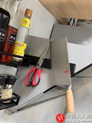 希朗磁铁刀架，厨房壁挂式免打孔磁性刀具收纳置物架插图5