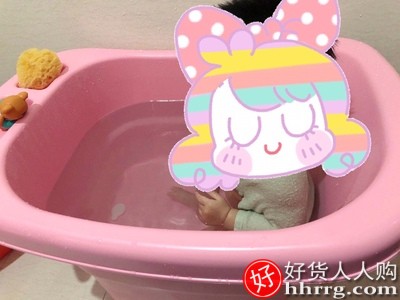 宝得笑budsia儿童洗澡桶，婴儿浴盆可坐躺浴桶插图4