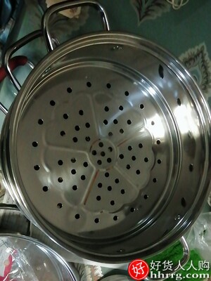 吉度304不锈钢蒸锅，三层加厚大号蒸笼插图2