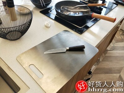 爱格316不锈钢切菜板，厨房家用砧板案板擀揉和面板插图2