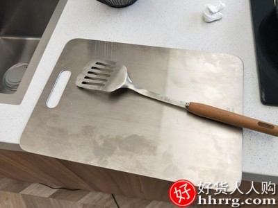 爱格316不锈钢切菜板，厨房家用砧板案板擀揉和面板插图4