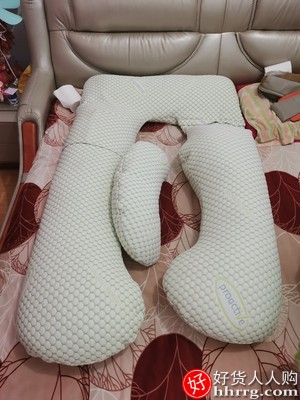 爱孕孕妇枕护腰侧睡枕头，托腹侧卧u型枕插图4