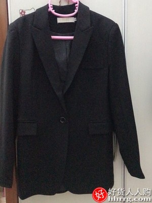 韩版修身西服外套，洋气休闲厚女士西装灰色插图3