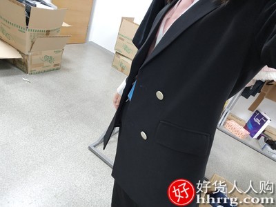 网红黑色小个子女士西装外套，韩版休闲气质西服上衣插图2