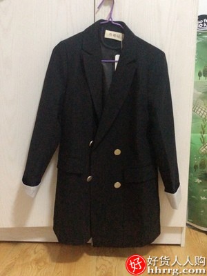 网红黑色小个子女士西装外套，韩版休闲气质西服上衣插图5