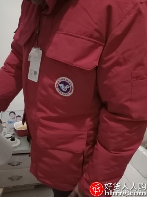 南极人男士羽绒服，中长款连帽派克服外套插图4