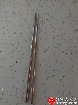 双枪不锈钢筷子，高档316金属铁钛银快子套装插图5