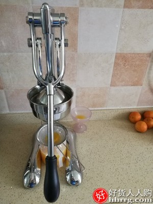 拜杰不锈钢手动榨汁机，家用手工橙汁机压榨机插图2