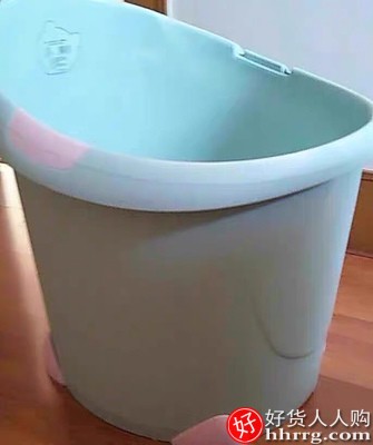 孩子王贝特倍护洗澡桶，宝宝婴儿家用可坐圆桶加大加厚浴盆插图4