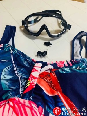 COPOZZ防水防雾泳镜，大框近视高清游泳眼镜泳帽套装插图