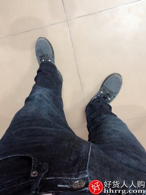 皮尔卡丹男士牛仔裤，直筒宽松加绒加厚长裤插图1