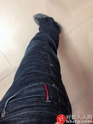 皮尔卡丹男士牛仔裤，直筒宽松加绒加厚长裤插图2
