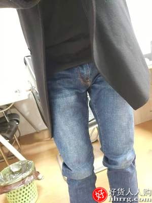 皮尔卡丹男士牛仔裤，直筒宽松加绒加厚长裤插图4