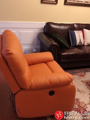 芝华仕科技布电动功能布艺单人沙发，芝华士单椅K9780躺摇椅插图5