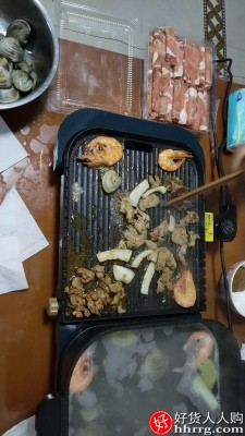 志高火锅烧烤一体锅，韩式电烤盘无烟涮烤鱼炉煎饼锅插图3